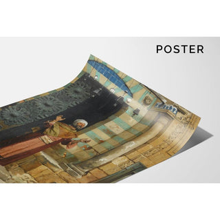 À la porte de la mosquée - Ludwig Deutsch | Reproduction Tableau Décoration murale affiche copie