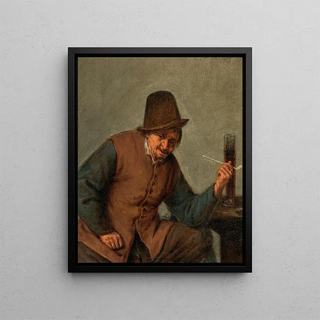 Adriaen van Ostade - A peasant smoking.webp