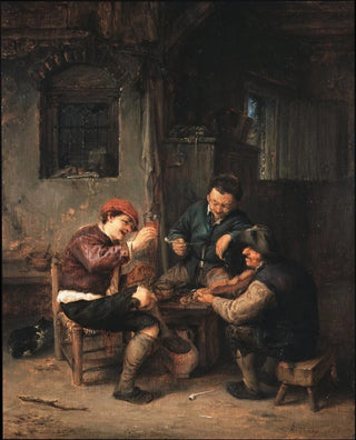 Adriaen van Ostade - Three Peasants at an Inn.webp