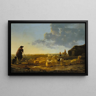 Aelbert Cuyp - Herd of Sheep at Pasture.webp