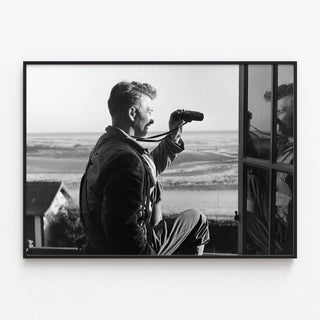 Affiche Debarquement Normandie - Soldat américain observant le littoral normand