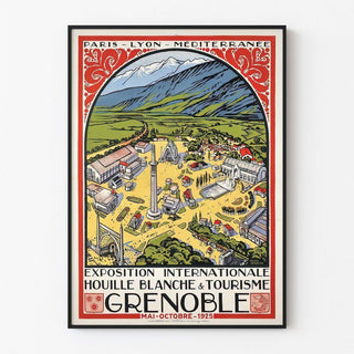 d’affiche vintage de Grenoble