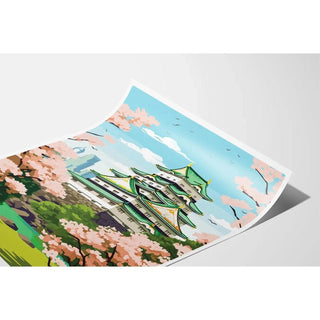 Affiche Osaka Japon Vintage