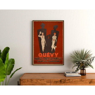 Affiche Saint-Lô vintage – Publicité pour la maison Quévy