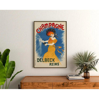 Affiche publicitaire vintage - Champagne Delbeck