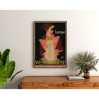 Affiche vintage - Lampe Westinghouse par Mich