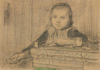 Albert Anker - Girl At The Stove.webp