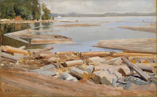 Albert Edelfelt - Log Raft.webp