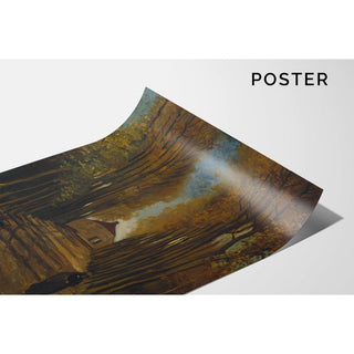 Allée de peupliers en automne - Vincent van Gogh | Reproduction Tableau Décoration murale affiche copie