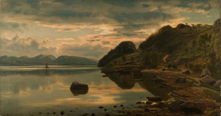 Amaldus Nielsen - Aftenstemning Skogsfjord Mandal.webp
