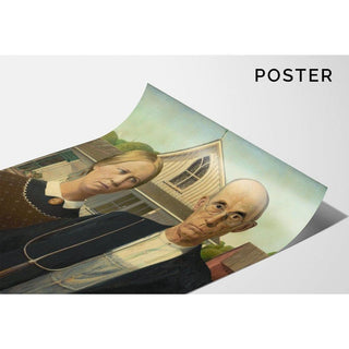 American Gothic de Grant Wood | Reproduction Tableau Décoration murale affiche copie
