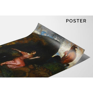 An der Quelle Lauschende Nymphe - Franz von Stuck | Reproduction Tableau Décoration murale affiche copie