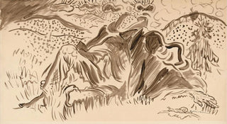 Arnold Peter WeiszKubnan - Resting man in the forest.webp