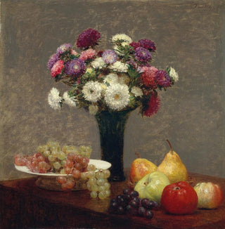 Asters et fruits sur une table - Henri Fantin-Latour