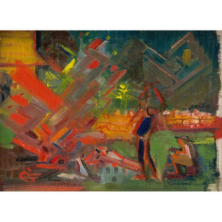 Au coin du feu - Arnold Peter Weisz-Kubínčan | Reproduction Tableau Décoration murale affiche copie