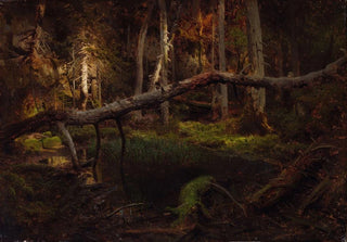 August Cappelen - Study of a Decaying Wood.webp