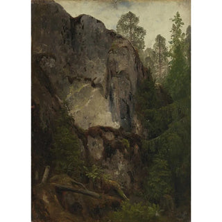 August Cappelen - Study of a Ravine.webp