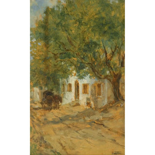August von Pettenkofen - A Village Street.webp