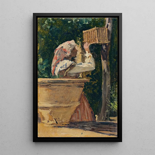 August von Pettenkofen - The Birdcage.webp