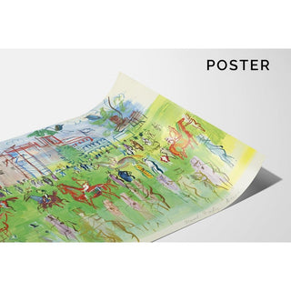 Avant le Départ, Ascot - Raoul Dufy | Reproduction Tableau Décoration murale affiche copie