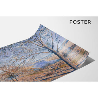 Bords du Loing, effet d'automne - Alfred Sisley | Reproduction Tableau Décoration murale affiche copie