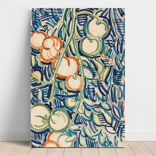 Branche suspendue avec des tomates rouges et vertes - Christian Rohlfs | Reproduction Tableau Décoration murale affiche copie