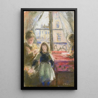 Camille Pissarro - At the Window rue des Trois Frres.webp