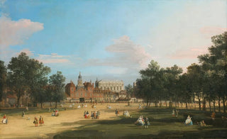 Canaletto - London A View Of The Old Horse Guards And Banqueting Hall Whitehall Seen From St James Park.webp