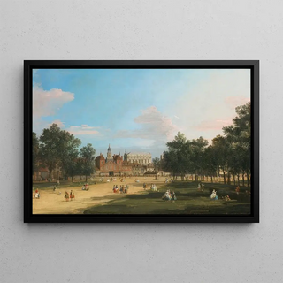 Canaletto - London A View Of The Old Horse Guards And Banqueting Hall Whitehall Seen From St James Park.webp
