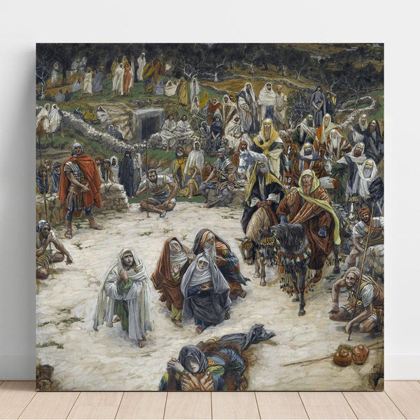 Reproduktion des Gemäldes Was Unser Herr vom Kreuz aus sah - James Tissot