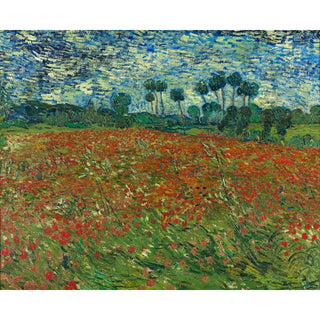 Champ de coquelicots- Vincent van Gogh | Reproduction Tableau Décoration murale affiche copie