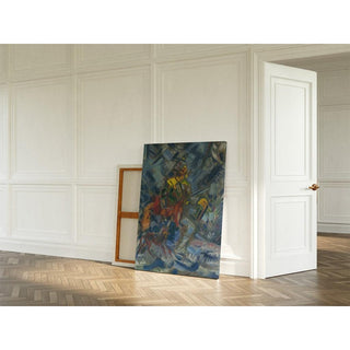 Chasseur dans une fôret bleue - Arnold Peter Weisz-Kubínčan | Reproduction Tableau Décoration murale affiche copie