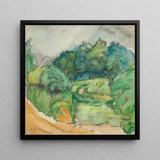 Chemin clair et arbres - Louis Valtat