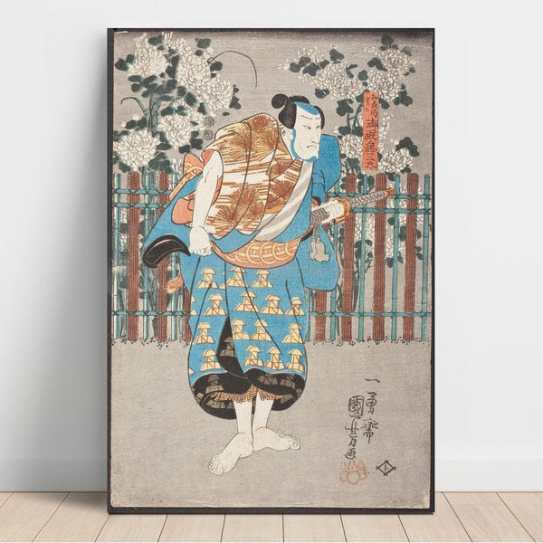 Reproduktion des Gemäldes Chiemon, aber in Wirklichkeit Onmaya no Kisanda - Utagawa Kuniyoshi