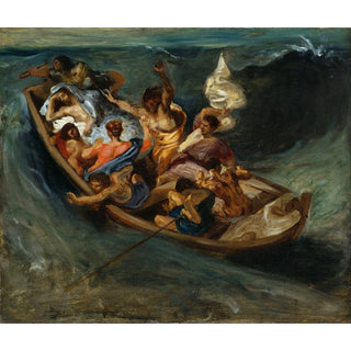 Christ sur la mer de Galilée - Eugène Delacroix | Reproduction Tableau Décoration murale affiche copie