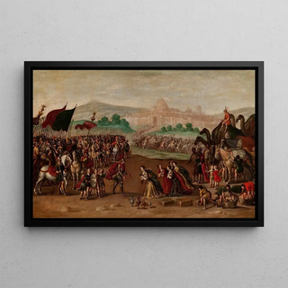 Circle of Juan de la Corte - Abigail presents Gifts to David.webp