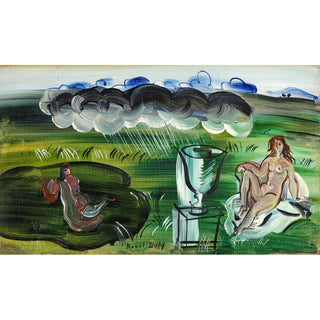 Composition avec Vase et Nus - Raoul Dufy | Reproduction Tableau Décoration murale affiche copie