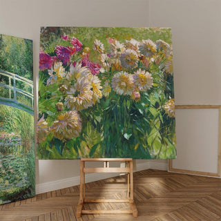 Dahlias - Carl Moll | Reproduction Tableau Décoration murale affiche copie