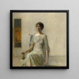 Dame avec un Masque - Thomas Wilmer Dewing