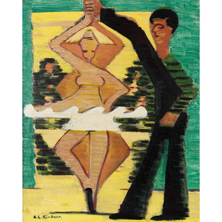 Danseuse tournante - Ernst Ludwig Kirchner | Reproduction Tableau Décoration murale affiche copie
