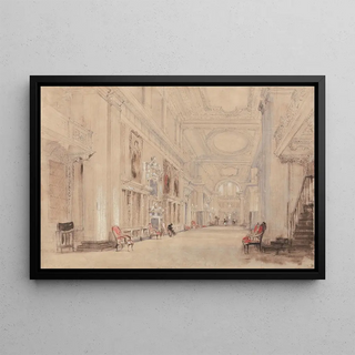 David Cox - Long Library at Blenheim Palace.webp