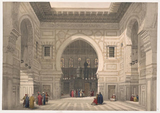 David Roberts - Interior of the mosque of the Sultan El Ghoree Masjid alGhuri.webp