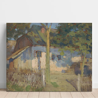 Devant la maison - Ľudovít Čordák | Reproduction Tableau Décoration murale affiche copie