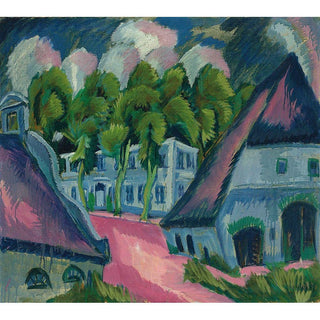 Domaine de Staberhof III - Ernst Ludwig Kirchner | Reproduction Tableau Décoration murale affiche copie