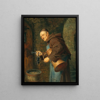 Eduard von Grtzner - A cellarer with a bunch of keys.webp