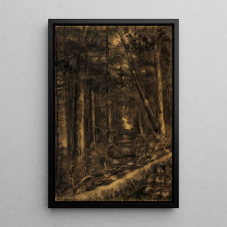 Edward Mitchell Bannister - Landscape with Path through Forest.webp