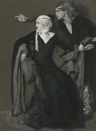 Edwin Austin Abbey - Hamlet Why look you there look how it steals away out at the portal Act III Scene iv Hamlet.webp