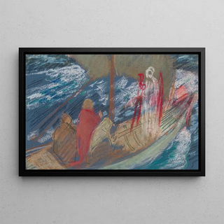 Edwin Austin Abbey - Study for Solomons Ship in The Quest of the Holy Grail mural series at Boston Public Library.webp