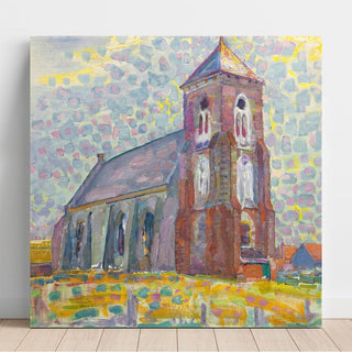 Eglise à Zoutelande - Piet Mondrian | Reproduction Tableau Décoration murale affiche copie