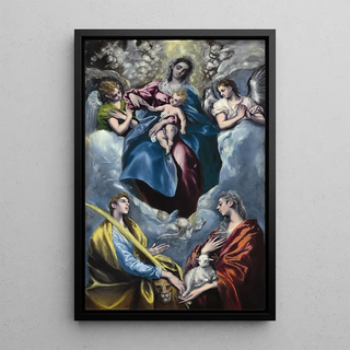 El Greco Domenikos Theotokopoulos - Madonna and Child with Saint Martina and Saint Agnes.webp